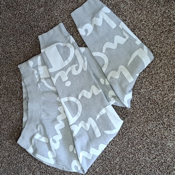 Champion Pants - Champion Reverse Weave Women's Joggers All Over Print Grey